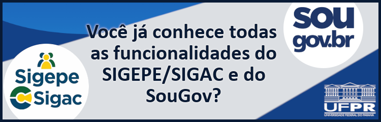 Orientações SouGov e SIGEPE/SIGAC
