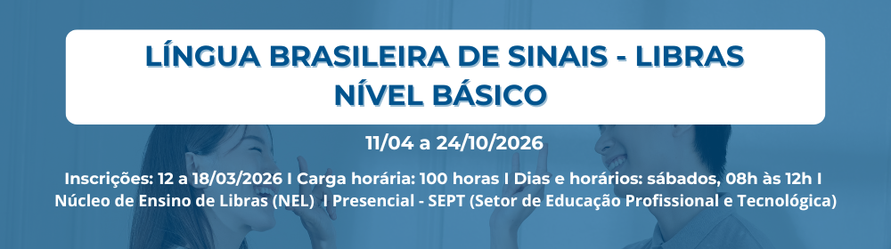 Ação de capacitação: LIBRAS – Nível Básico