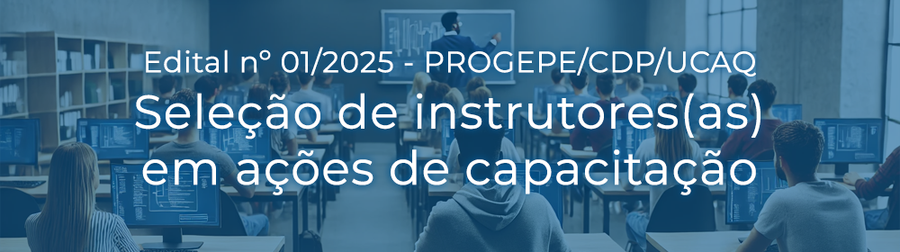 Inscrições abertas entre 6 e 28 de março para a seleção de instrutores(as) em ações de capacitação